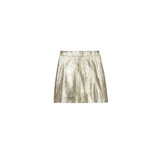 Zadig&Voltaire Rokken, Dames, Geel, S, Leer, Jinette Metallic Rok