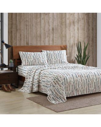 Eddie Bauer Ski Line 3Pc Cotton Flannel Sheet Set