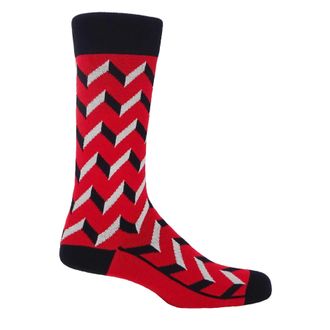 Peper Harow Optical Mens Socks - Scarlet