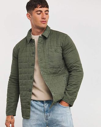 Jacamo Cotton Square Quilted Shacket