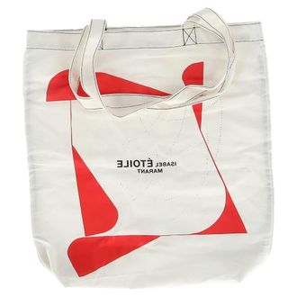 Isabel Marant &Eacute;toile Isabel Marant Printed Tote in White Canvas