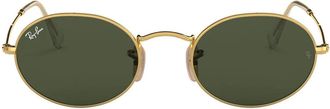 Ray-Ban Sunglasses Rb3547 001/31 Oval Gold/Green G 15 Unisex