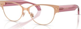 Versace 53mm Cat Eye optical glasses in Pink at Nordstrom