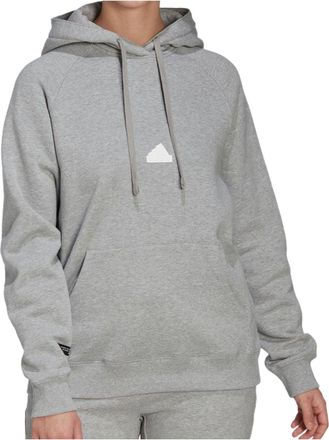 adidas (WMNS) adidas Oversized Hooded Sweatshirt Grey HG4358