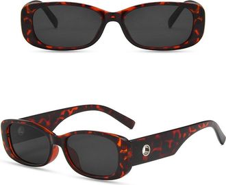 Generic Vintage Modern For Womens Sunglasses Oval Shape Sun glasses For Women UV Female Sunglass,Leopard Gray 2026