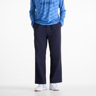 New Balance Uomo Numeric Pleated Pant in Blu, Twill di Cotone, Taglia XL