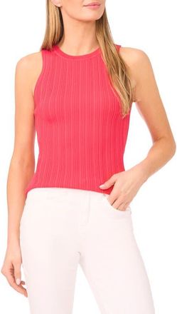 Ted Baker Colette Variegated Rib Tank in Red Kiss at Nordstrom, Size X-Large