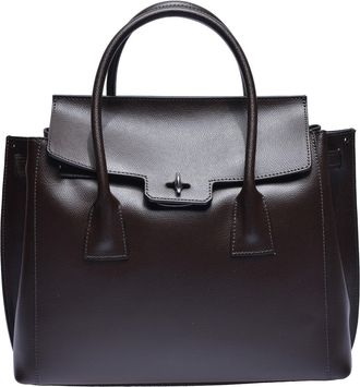 Luisa Vannini Bordeauxrood Rundleer Tas