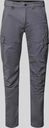 s.Oliver Red Label Regular Fit Cargohose aus Baumwoll-Mix in Black, Gr&ouml;&szlig;e XXL