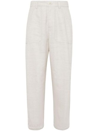 Brunello Cucinelli Pantaloni affusolati - Bianco