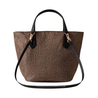 Borbonese B-Escape Shopping Bag - Bags - Mujer - Marr&oacute;n - ONE SIZE