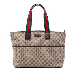 Gucci Pre-owned Gucci GG Canvas Web Tote Ladies CRDCA9VBNTV1OKC5