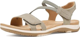 Rockport Shevon Womens Sandals Sage : 5.5 W (C), Leather