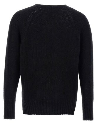 Maryya Boucl&eacute; Cotton Blend Sweater - Black