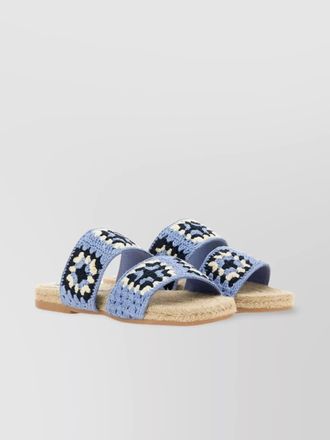 Maneb&igrave; cotton espadrille sandals