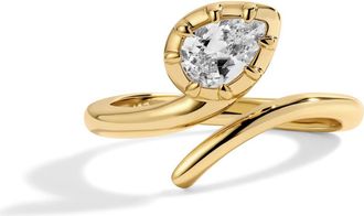 Lili Claspe Drew Bypass Ring in Gold at Nordstrom, Size 4