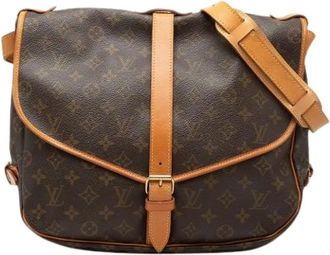 Louis Vuitton Pre-owned Cross Body Bags, female, Brown, Size: ONE SIZE Pre-owned Saumur 30