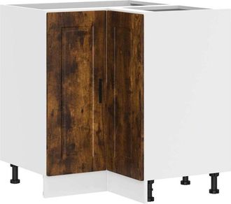 vidaXL Vidaxl - Kitchen Corner Base Cabinet Porto Smoked Oak Engineered Wood