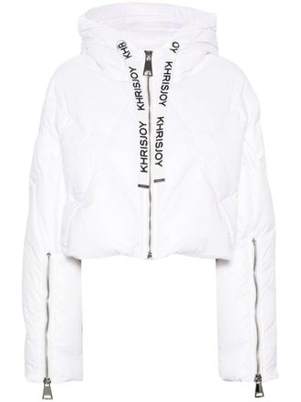 Khrisjoy Cropped donsjack - Wit