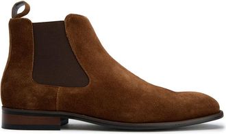 Sole Mens Ldn Amros Chelsea Boots - Tan Suede - Size UK 12