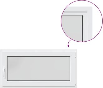 vidaXL Ventana De S&oacute;tano Risor 50 X 55 Cm Pvc Y Vidrio Vidaxl