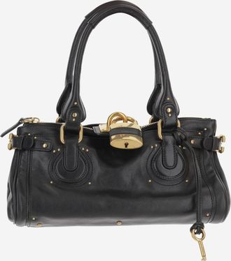 Chloé Black Paddington leather shoulder bag