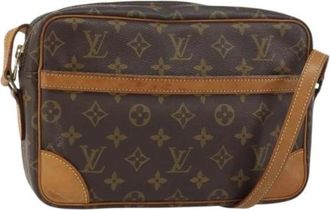 Louis Vuitton Pre-owned Cross Body Bags, female, Brown, Size: ONE SIZE Pre-owned Canvas Cross Body Bag
