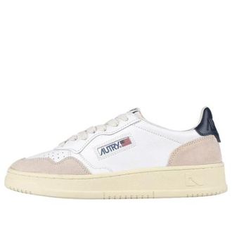 Autry Autry Medalist Low White Suede Dark Blue AULM-LS28