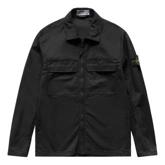 Stone Island Compass Logo Shirt Jacket Black 781510210-V0029