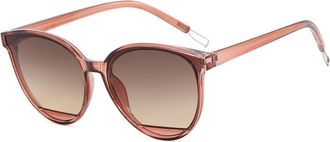 Generic Womens Large Frame Outdoor Sunglasses Mens Driving Commuter Sun Glasses(Orange)