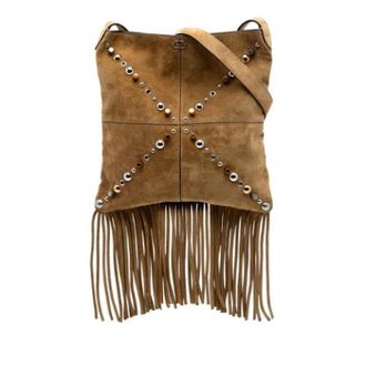 Valentino Pre-owned Nellcote Schoudertas - Dames - Pre-owned - Bruin - Maat: ONE Size Leer