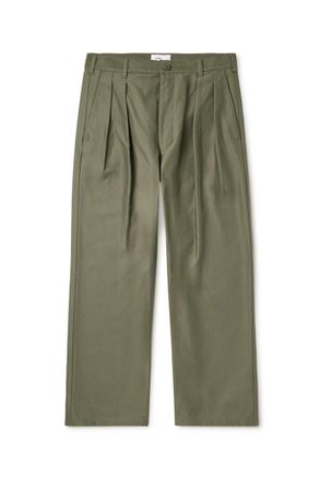 Wtaps Straight-Leg Pleated Cotton Trousers