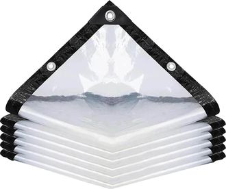 No Brand Lona Plegable Transparente De 2x3 M, Resistente E Impermeable, Ideal Como Refugio Para Plantas Y Valla Para Invernaderos Y Gallineros