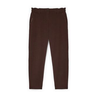Fiorella Rubino Broeken, Dames, Bruin, XS, Katoen, Balloon Pants