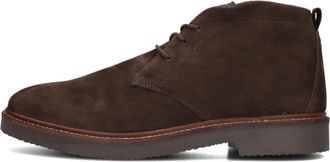 Mazzeltov Stijlvolle Bruine Nubuck Veterschoenen - Heren - Veterlaarzen - Bruin - 45 EU - Schoenen