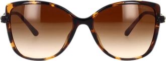 Michael Kors Vlinderstijl Zonnebril - Dames - Zonnebrillen - Bruin - 57 MM - Accessoires