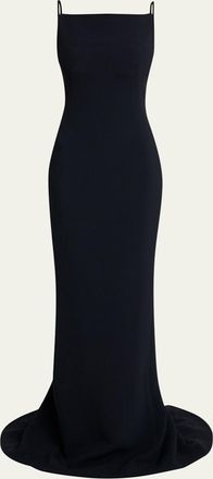 Givenchy Square-Neck Trumpet Gown