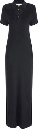 Elisabetta Franchi Kleedjes, Dames, Zwart, 2Xl, Gebreide Polojurk