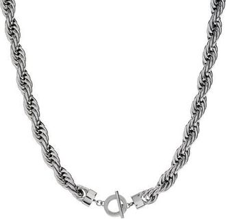 Alex and Ani Large Rope Chain Toggle Necklace in Silver at Nordstrom