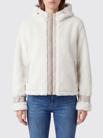 Liu Jo Hooded Faux Fur Jacket with Zip Closure