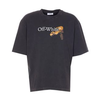 Off-white T-Shirts, male, Black, M, Graphic T-shirt