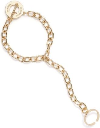 Ramy Brook Zion Hand Chain Ring Bracelet in Gold at Nordstrom, Size No Size