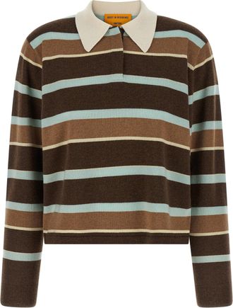 Guest In Residence Cropped Stripe Rugby Maglioni Multicolor-Donna