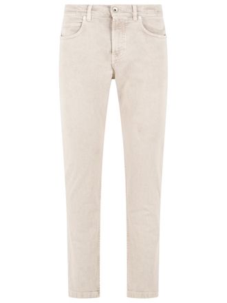 Eleventy Jeans aus Denim-Stretch-Beige