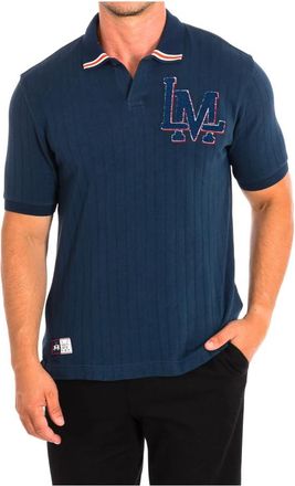 La Martina Polo met korte mouwen - Heren - Polos - Blauw - L - Katoen - Tops