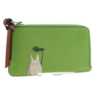 Loewe Pre-owned Wallets, female, Green, Size: ONE SIZE Pre-owned Card Case