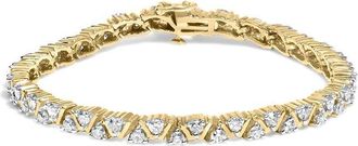 House of Brilliance Haus Of Brilliance 14K 3.58 Ct. Tw. Diamond Link Bracelet