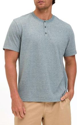 Threads 4 Thought Carlos Short Sleeve Henley in Peacock at Nordstrom, Size Xx-Large