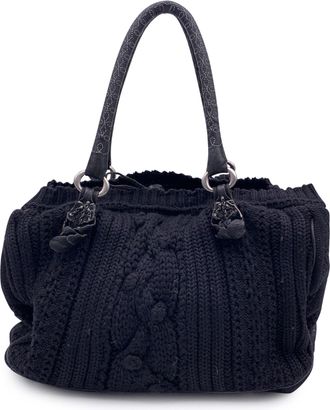 Ermanno Scervino Wool Tote Bag