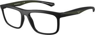 Emporio Armani Optical Frame - Heren - Brillen - Zwart - 55 MM - Accessoires